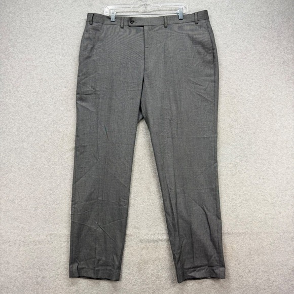 Lauren Ralph Lauren Other - Lauren Ralph Lauren Dress Pants Mens 40x32 Grey Micro Check Flat Front Stretch